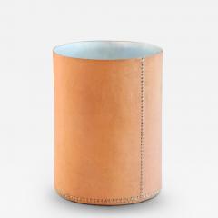  SOL Y LUNA SMALL WASTE PAPER BASKET IN NATURAL LEATHER - 3551759