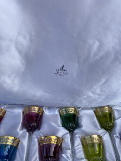  ST LOUIS 1950s St Louis Thistle Crystal Service 310 Pieces Including 44 Roemers - 4395256