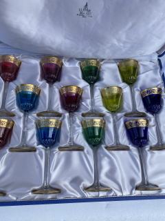  ST LOUIS 1950s St Louis Thistle Crystal Service 310 Pieces Including 44 Roemers - 4395257