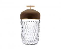  ST LOUIS ST LOUIS FOLIA DARK WOOD GOLD FINISH PORTABLE LAMP - 4389899