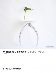  STACKLAB Wishbone Console Vanity Desk - 3207023