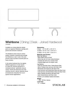  STACKLAB Wishbone Dining Joined Hardwood 10 Seats - 3273653