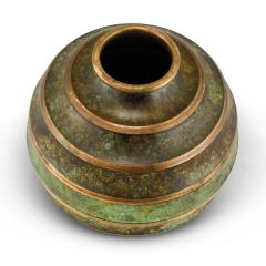  SVM Handarbete Art Deco Vase in Patinated Bronze by SVM Hanarbete - 3237651