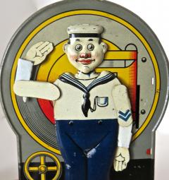  Saalheimer Strauss Mechanical Bank Saluting Sailor Circa 1920s - 472310