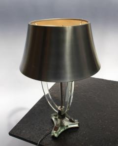  Sabino Art Glass French Midcentury Metal and Glass Table Lamp by Sabino - 431158