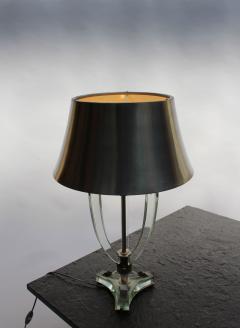  Sabino Art Glass French Midcentury Metal and Glass Table Lamp by Sabino - 431162