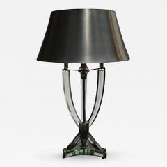  Sabino Art Glass French Midcentury Metal and Glass Table Lamp by Sabino - 432204