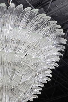  Sabino Fine Pair of Sabino Clear Glass Monumental Size Chandeliers - 4692206