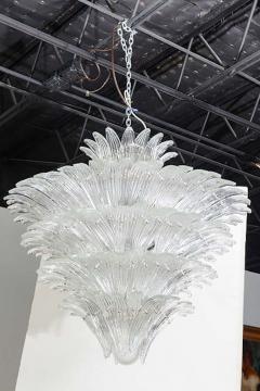  Sabino Fine Pair of Sabino Clear Glass Monumental Size Chandeliers - 4692207