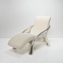  Saccomanno Dayot YAKA WHITE GOLD LOUNGE CHAIR - 2984770