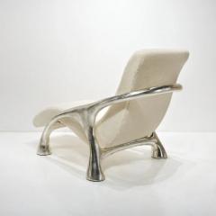  Saccomanno Dayot YAKA WHITE GOLD LOUNGE CHAIR - 2984784