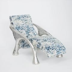  Saccomanno Dayot YAKA WHITE GOLD LOUNGE CHAIR - 2984785