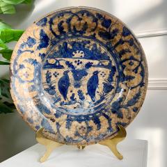  Safavid 16th Century Safavid Blue Pottery Dish - 3361290