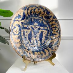  Safavid 16th Century Safavid Blue Pottery Dish - 3361291