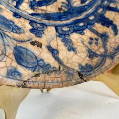  Safavid 16th Century Safavid Blue Pottery Dish - 3361292