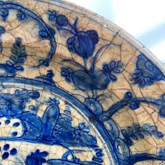  Safavid 16th Century Safavid Blue Pottery Dish - 3361293