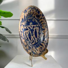  Safavid 16th Century Safavid Blue Pottery Dish - 3361295
