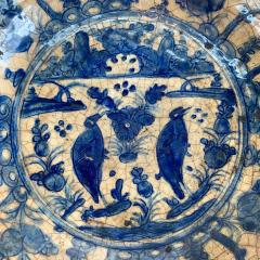  Safavid 16th Century Safavid Blue Pottery Dish - 3361300