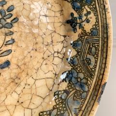  Safavid 17th Century Safavid Blue Pottery Dish - 3340133