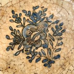  Safavid 17th Century Safavid Blue Pottery Dish - 3340134