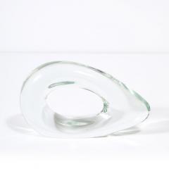  Salviati Mid Century Organic Handblown Transparent Murano Glass Sculpture signed Salviati - 3600005