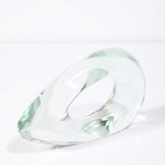  Salviati Mid Century Organic Handblown Transparent Murano Glass Sculpture signed Salviati - 3600060