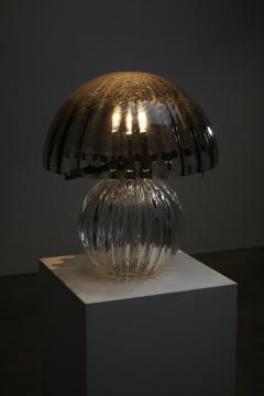  Salviati Murano Bubble Glass Mushroom Table Lamp 1970s - 4500244