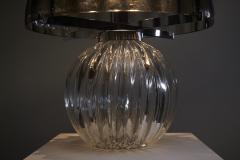  Salviati Murano Bubble Glass Mushroom Table Lamp 1970s - 4500247