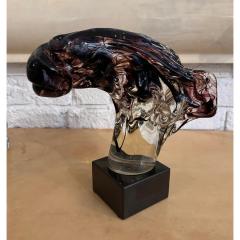 Salviati Murano Glass Modernist Sculpture of a Camel Head - 3357018