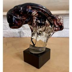  Salviati Murano Glass Modernist Sculpture of a Camel Head - 3357020