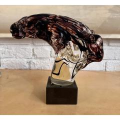  Salviati Murano Glass Modernist Sculpture of a Camel Head - 3357022