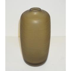  Salviati Salviati Vintage Italian Four Smoked Amber Gold Battuto Murano Art Glass Vases - 973691
