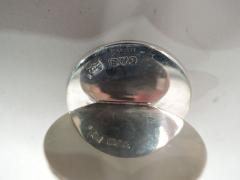 Sampson Mordan Co Set of 4 English Sterling Silver Enamel Fox Place Card Menu Holders - 3753981