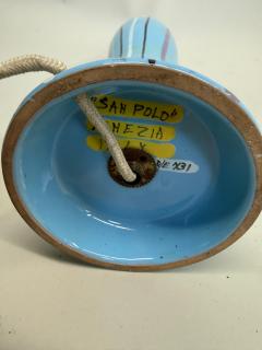  San Polo Italian Hand Paint Sculpture Table Lamp by Otello Rosa San Polo Venezia 1950 - 4523411