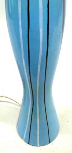  San Polo Italian Hand Paint Sculpture Table Lamp by Otello Rosa San Polo Venezia 1950 - 4523447