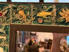  San Polo MID CENTURY ITALIAN CERAMIC SEA CREATURES MIRROR - 4607709