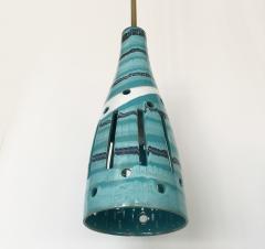  San Polo San Polo Italian Blue Ceramic Pendant Fixture - 892650