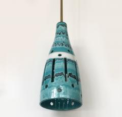  San Polo San Polo Italian Blue Ceramic Pendant Fixture - 892651