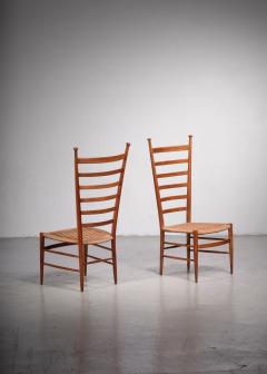  Sanguineti Pair of high back Chiavari chairs by Sanguineti - 1975415