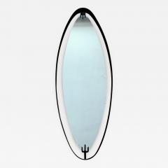  Santambrogio De Berti 1950s Oval Mirror in Iron by SantAmbrogio y de Berti - 423608