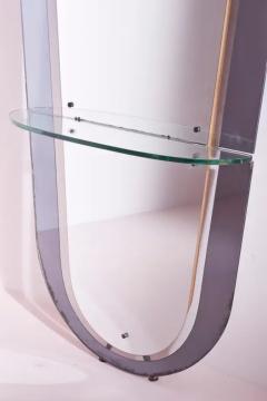  Santambrogio De Berti Santamborgio De Berti wall mirror with a shelf Italy 1965 - 3485252