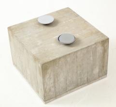  Saporiti Concrete and Glass Coffee Table By Saporiti - 1484940