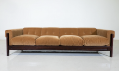  Saporiti Mid Century Four Seater Sofa by Saporiti Italy 1960s New Upholstery - 3398204