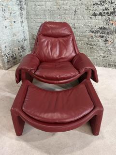  Saporiti Proposals for Saporiti Leather Lounge Chair and Ottoman Italy 1980 - 3132887