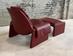  Saporiti Proposals for Saporiti Leather Lounge Chair and Ottoman Italy 1980 - 3132890