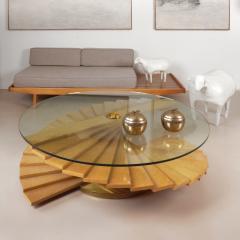  Saporiti RARE HELIX COFFEE TABLE SAPORITI ITALIA 1970  - 3929079