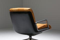  Saporiti Saporiti Cognac Leather Lounge Chairs 1970s - 1421074