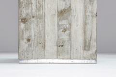  Saporiti Saporiti Concrete and Glass Dining Table 1970s - 1918688