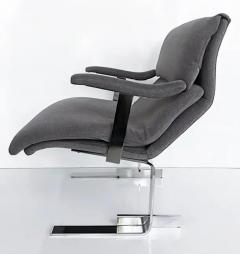  Saporiti Saporiti Italia Attributed Club Chairs New Kravet Upholstery Pair - 3502477