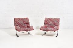  Saporiti Saporiti Onda Lounge Chairs Missoni Fabric circa 1970 s - 1949139